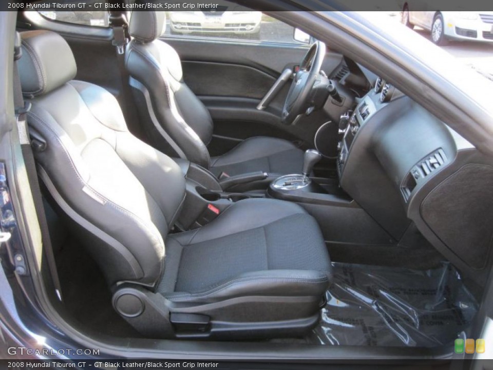 GT Black Leather/Black Sport Grip Interior Photo for the 2008 Hyundai Tiburon GT #38053894