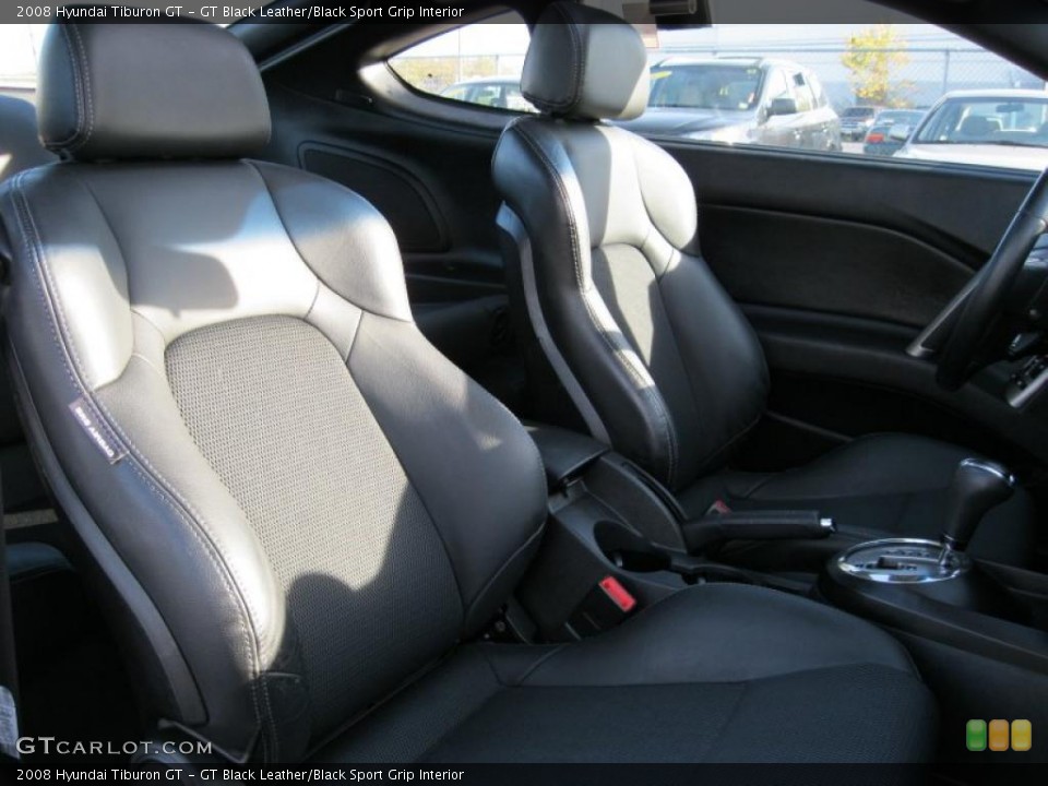 GT Black Leather/Black Sport Grip Interior Photo for the 2008 Hyundai Tiburon GT #38053926