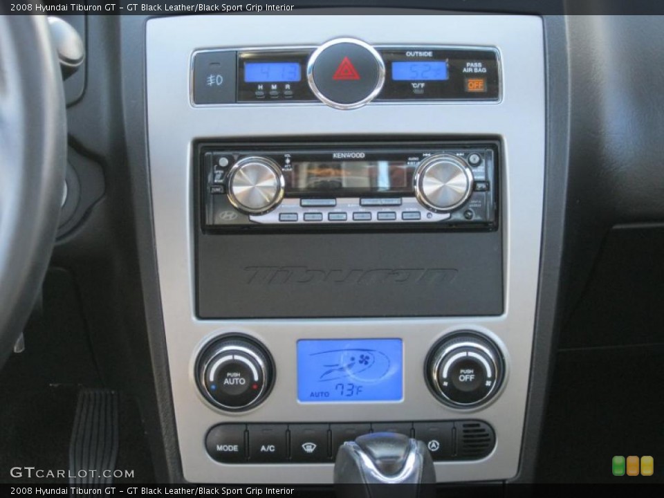 GT Black Leather/Black Sport Grip Interior Controls for the 2008 Hyundai Tiburon GT #38053934