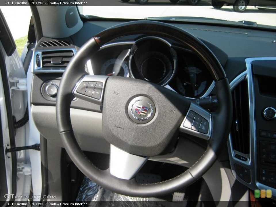 Ebony/Titanium Interior Steering Wheel for the 2011 Cadillac SRX FWD #38053954