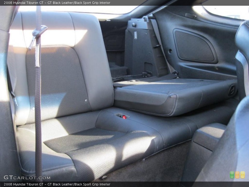 GT Black Leather/Black Sport Grip Interior Photo for the 2008 Hyundai Tiburon GT #38053982