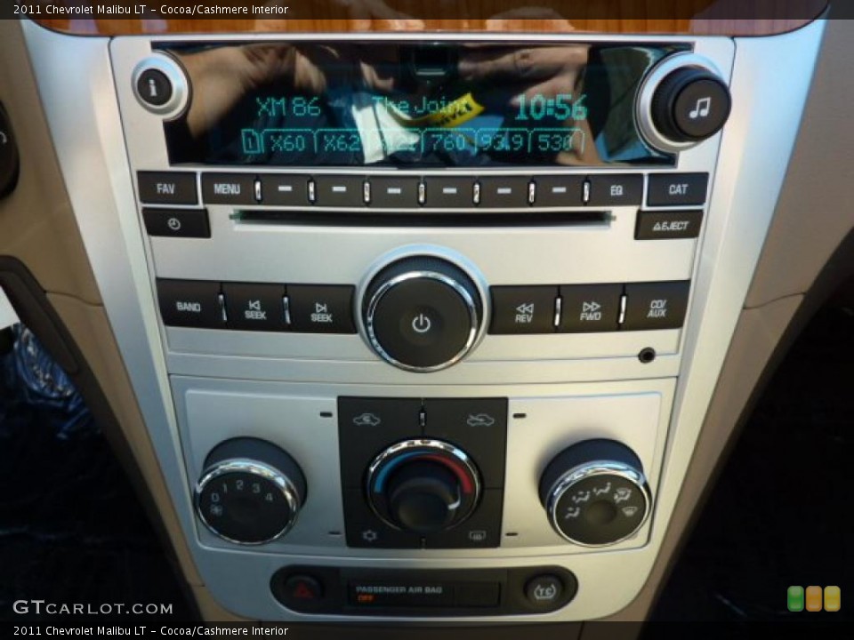 Cocoa/Cashmere Interior Controls for the 2011 Chevrolet Malibu LT #38054498