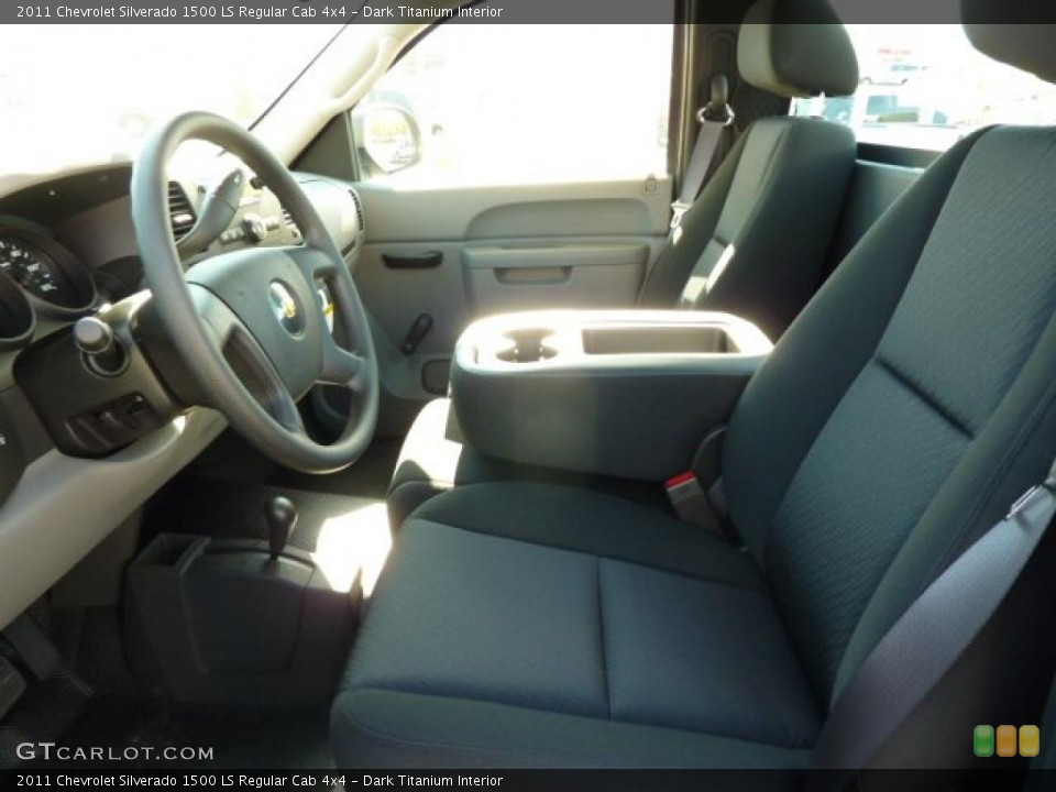 Dark Titanium Interior Photo for the 2011 Chevrolet Silverado 1500 LS Regular Cab 4x4 #38056478