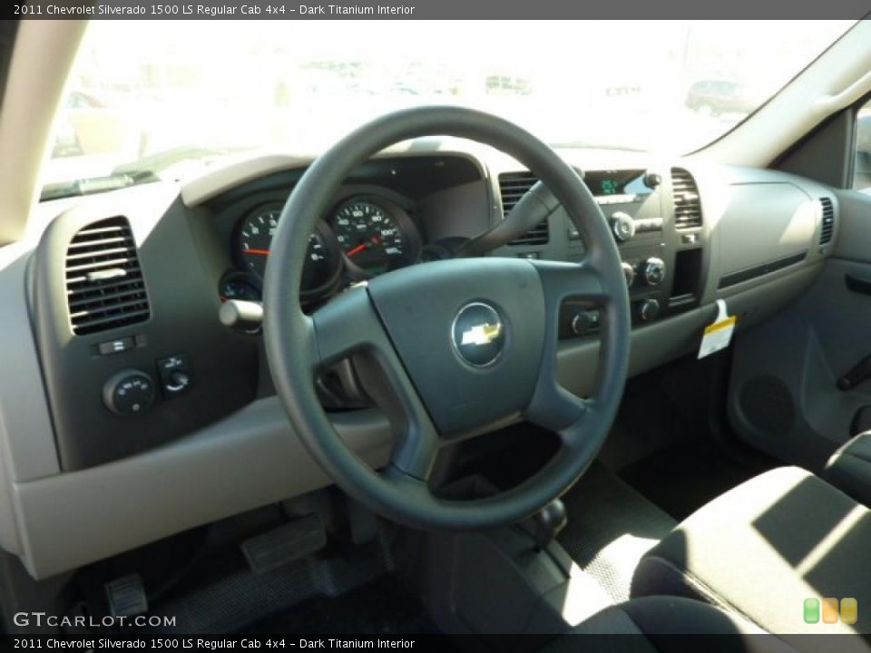 Dark Titanium Interior Photo for the 2011 Chevrolet Silverado 1500 LS Regular Cab 4x4 #38056570