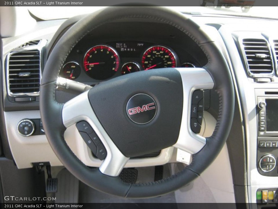 Light Titanium Interior Steering Wheel for the 2011 GMC Acadia SLT #38057798