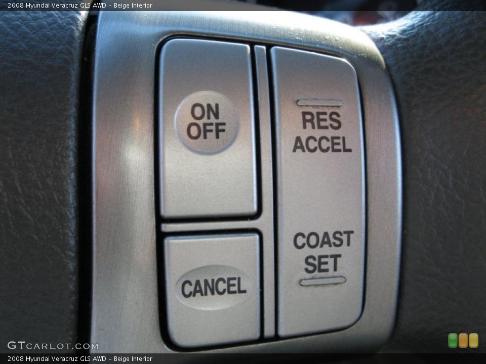 Beige Interior Controls for the 2008 Hyundai Veracruz GLS AWD #38057970