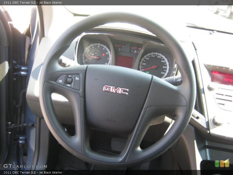 Jet Black Interior Steering Wheel for the 2011 GMC Terrain SLE #38058266