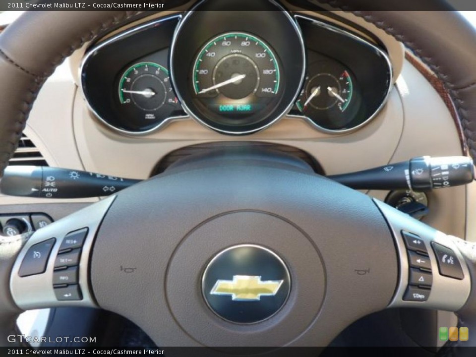 Cocoa/Cashmere Interior Controls for the 2011 Chevrolet Malibu LTZ #38058552