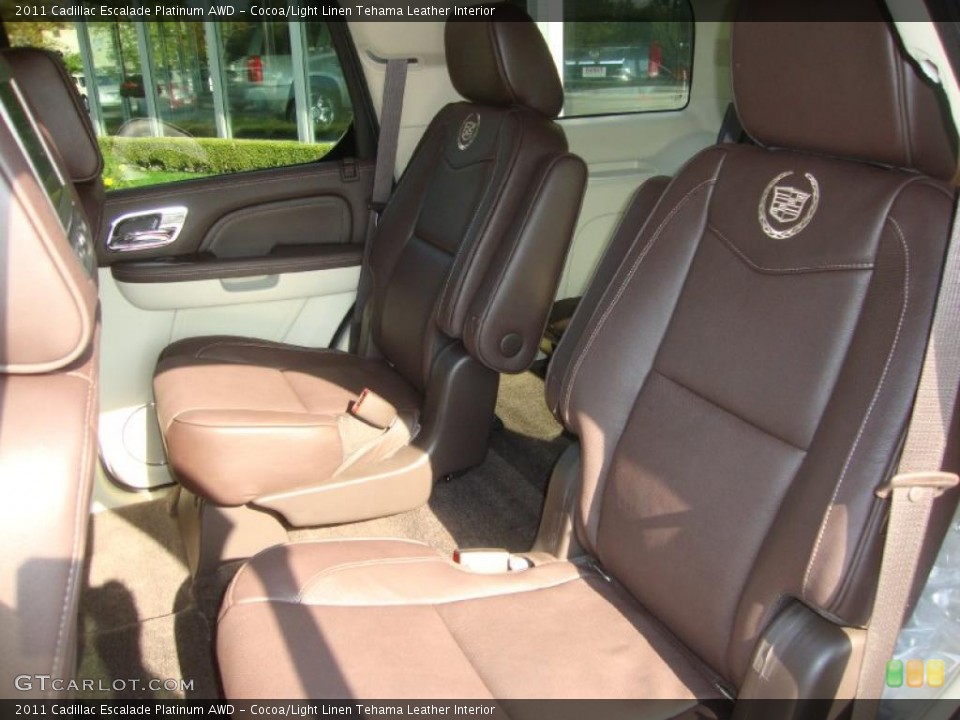 Cocoa/Light Linen Tehama Leather Interior Photo for the 2011 Cadillac Escalade Platinum AWD #38058728