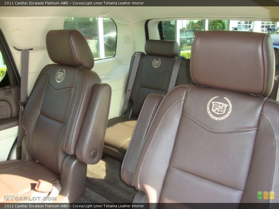 Cocoa/Light Linen Tehama Leather Interior Photo for the 2011 Cadillac Escalade Platinum AWD #38058784