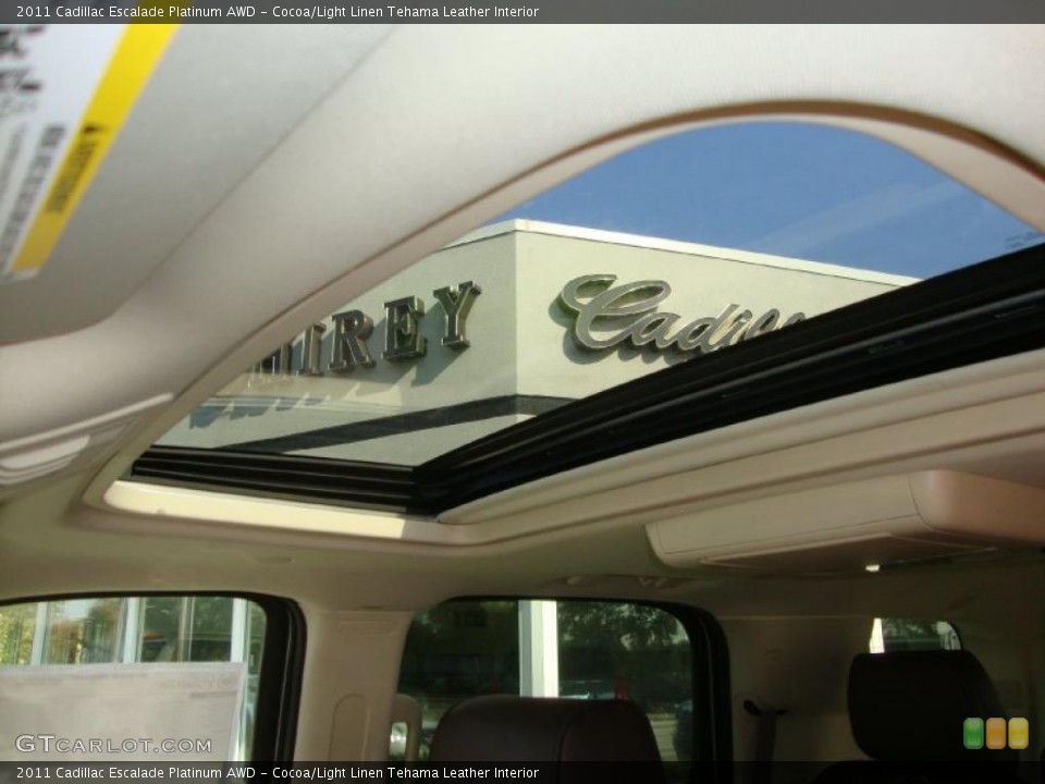 Cocoa/Light Linen Tehama Leather Interior Photo for the 2011 Cadillac Escalade Platinum AWD #38058813