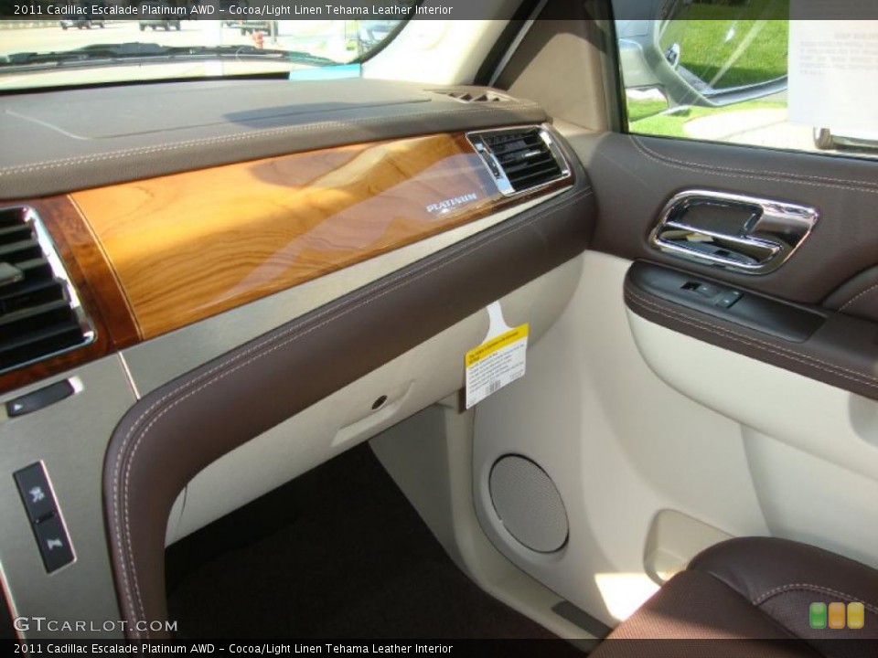 Cocoa/Light Linen Tehama Leather Interior Photo for the 2011 Cadillac Escalade Platinum AWD #38058937