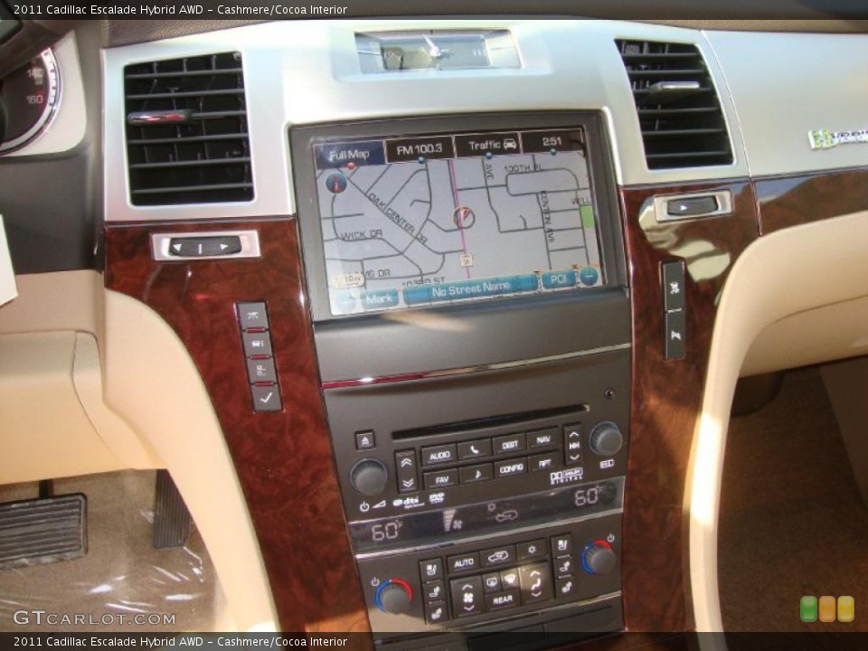 Cashmere/Cocoa Interior Controls for the 2011 Cadillac Escalade Hybrid AWD #38059372