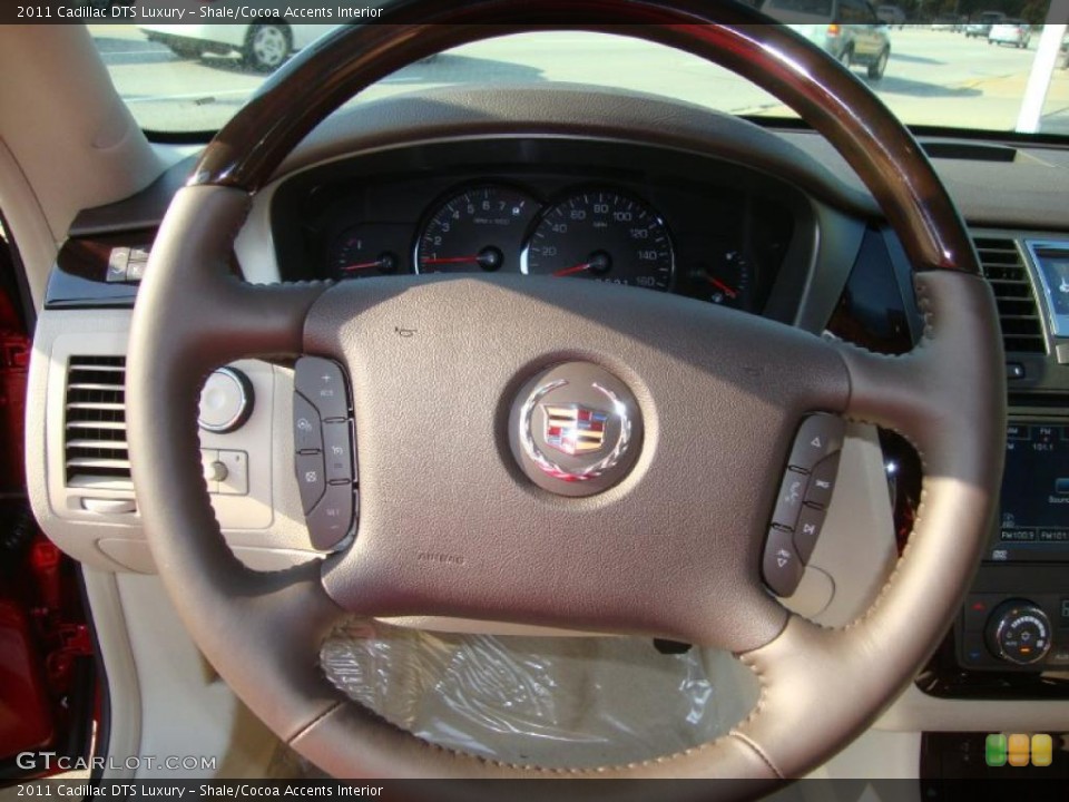 Shale/Cocoa Accents Interior Steering Wheel for the 2011 Cadillac DTS Luxury #38059722