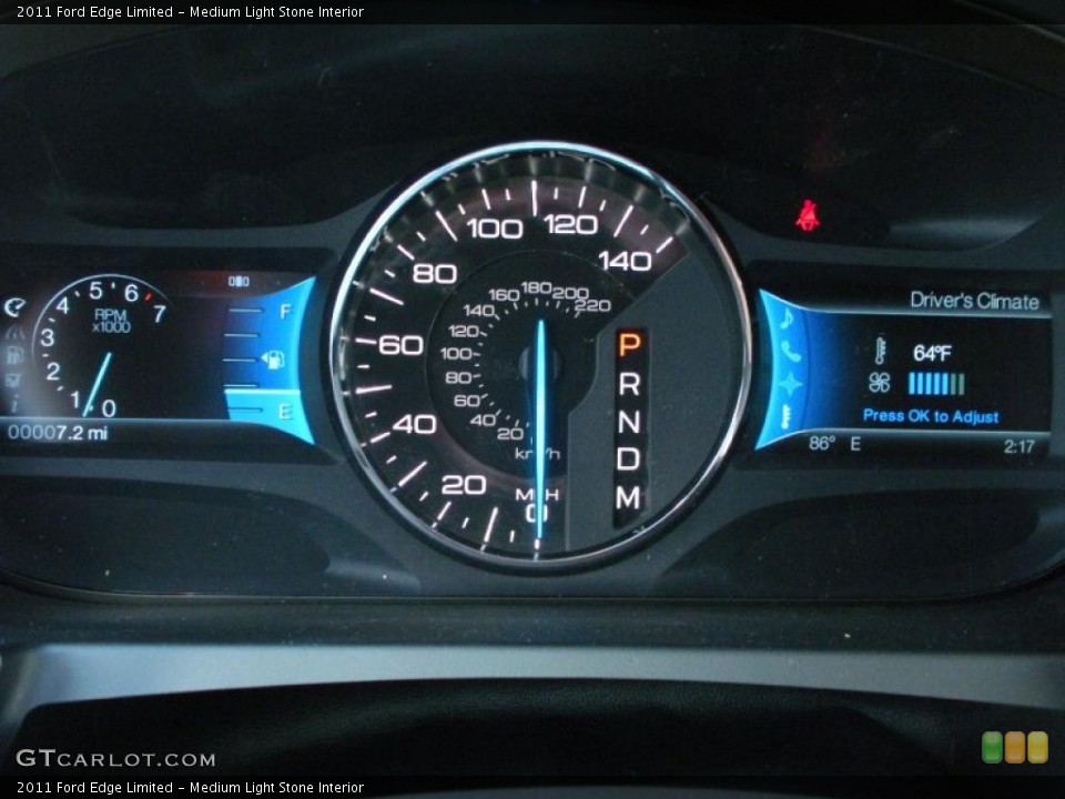 Medium Light Stone Interior Gauges for the 2011 Ford Edge Limited #38061267