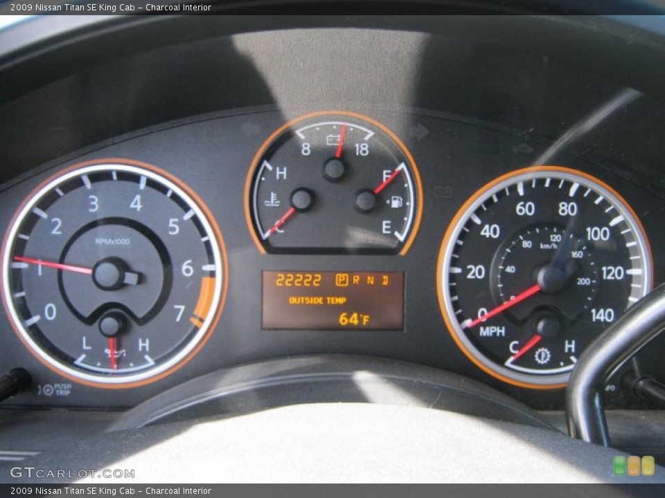 Charcoal Interior Gauges for the 2009 Nissan Titan SE King Cab #38062828