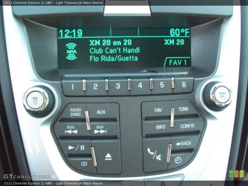 Light Titanium/Jet Black Interior Controls for the 2011 Chevrolet Equinox LS AWD #38064159