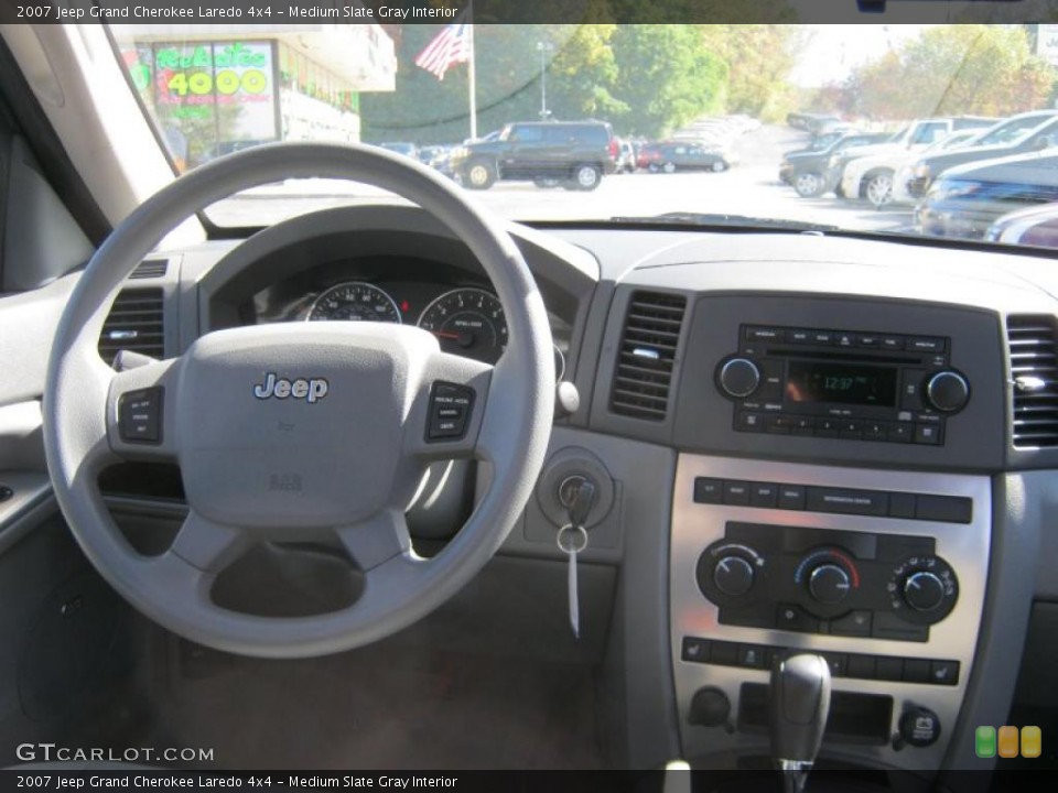 Medium Slate Gray Interior Dashboard for the 2007 Jeep Grand Cherokee Laredo 4x4 #38064288