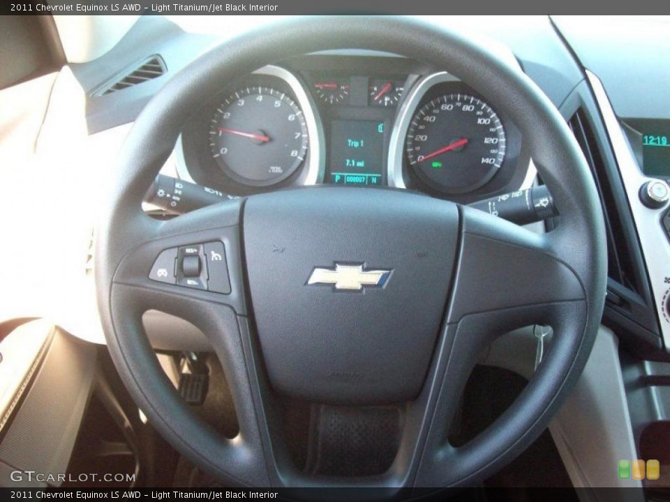 Light Titanium/Jet Black Interior Steering Wheel for the 2011 Chevrolet Equinox LS AWD #38064392