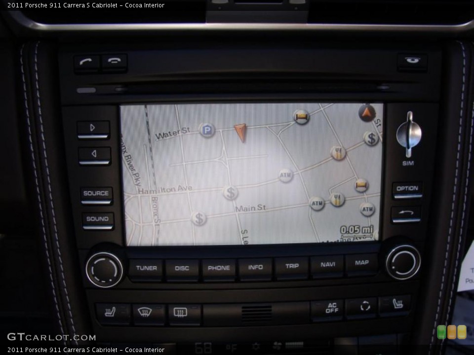 Cocoa Interior Navigation for the 2011 Porsche 911 Carrera S Cabriolet #38065648