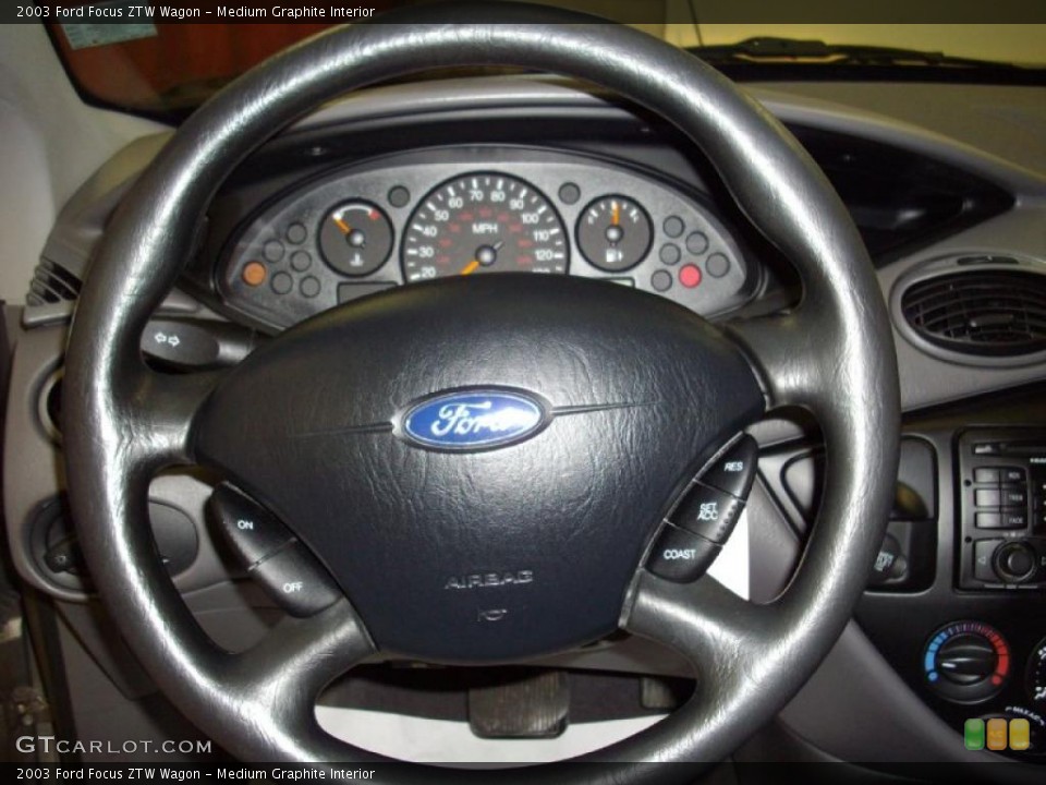 Medium Graphite Interior Steering Wheel for the 2003 Ford Focus ZTW Wagon #38065856