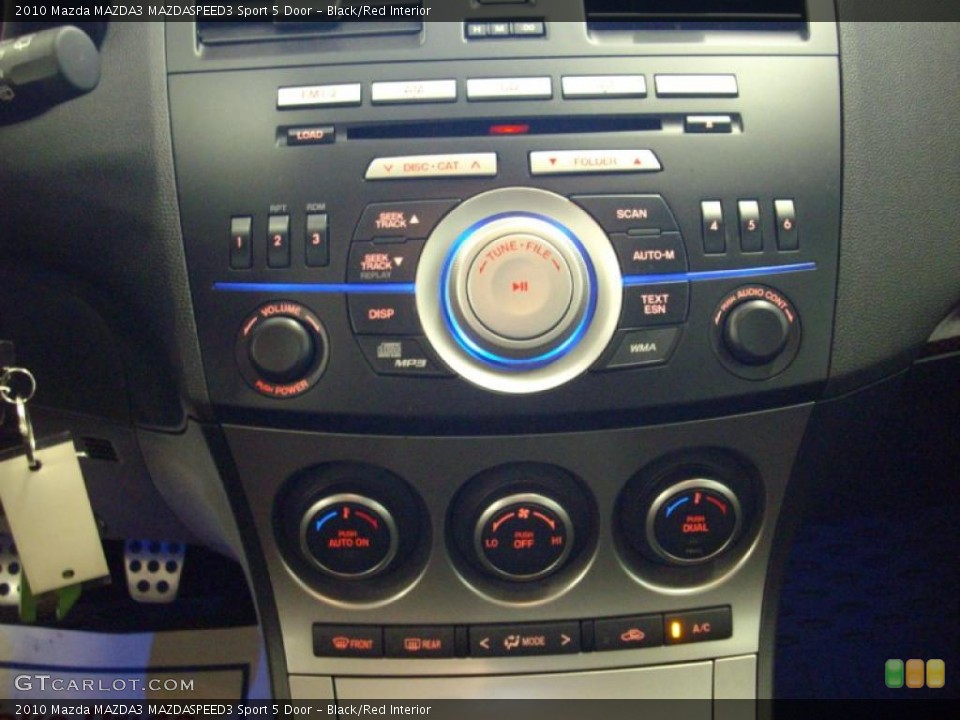 Black/Red Interior Controls for the 2010 Mazda MAZDA3 MAZDASPEED3 Sport 5 Door #38067216