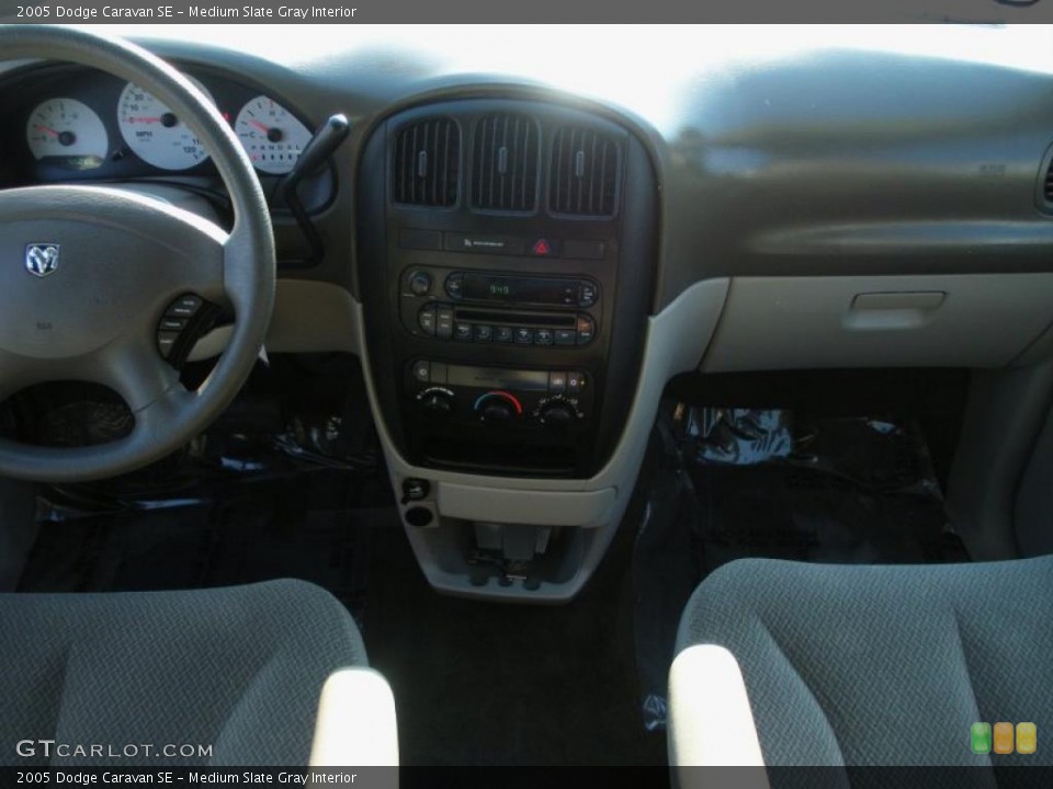 Medium Slate Gray Interior Dashboard for the 2005 Dodge Caravan SE #38067485