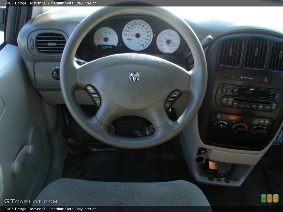 Medium Slate Gray Interior Dashboard for the 2005 Dodge Caravan SE #38067505