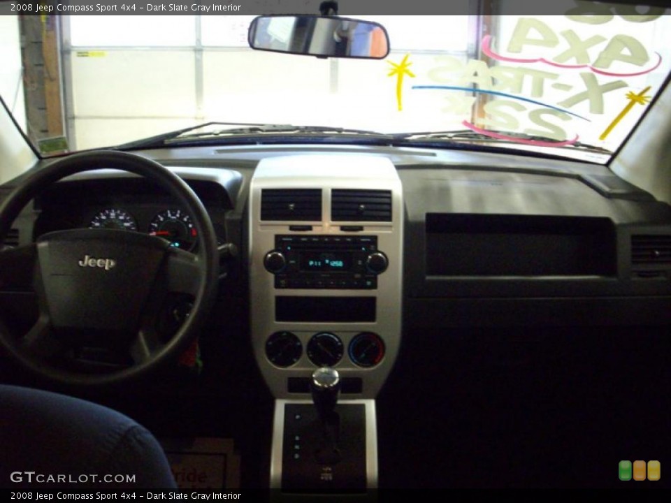 Dark Slate Gray Interior Dashboard for the 2008 Jeep Compass Sport 4x4 #38069061