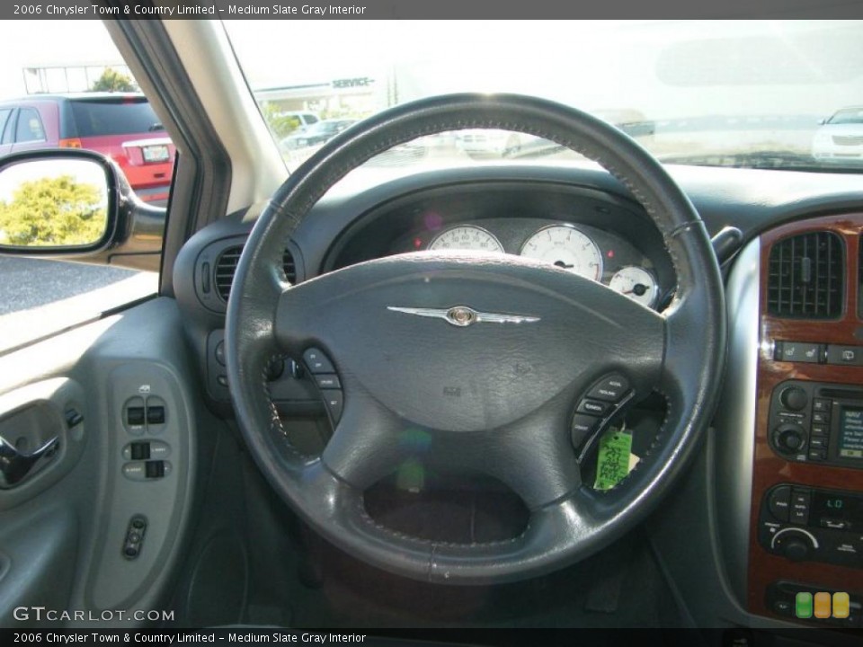 Medium Slate Gray Interior Steering Wheel for the 2006 Chrysler Town & Country Limited #38070205