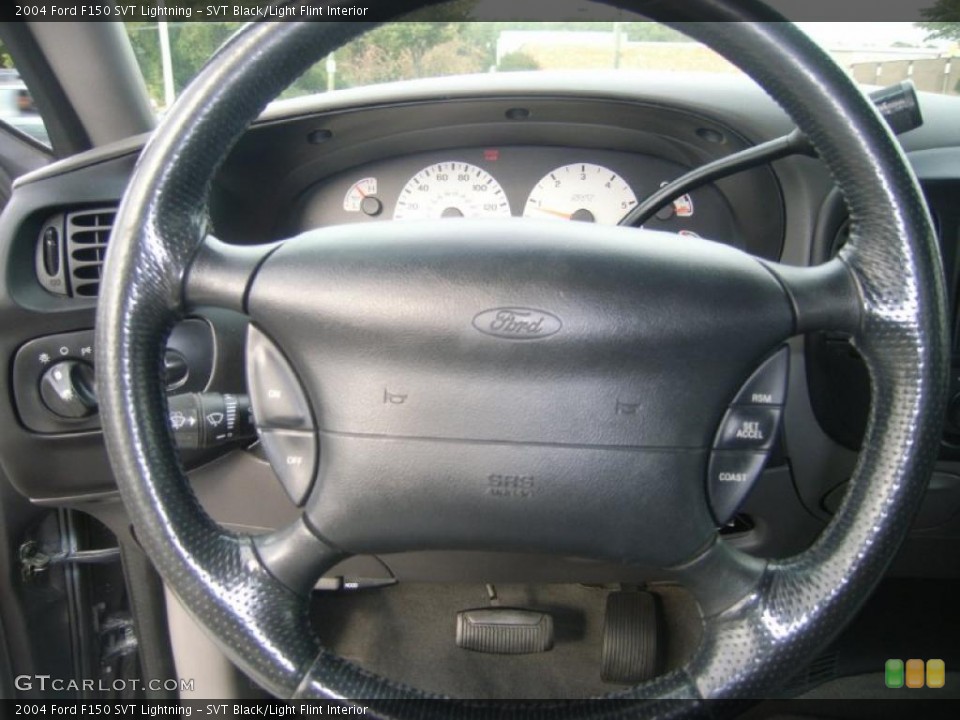 SVT Black/Light Flint Interior Steering Wheel for the 2004 Ford F150 SVT Lightning #38071081