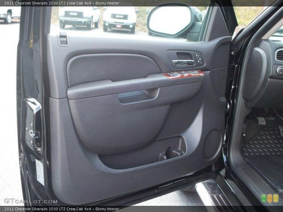 Ebony Interior Photo for the 2011 Chevrolet Silverado 1500 LTZ Crew Cab 4x4 #38071881