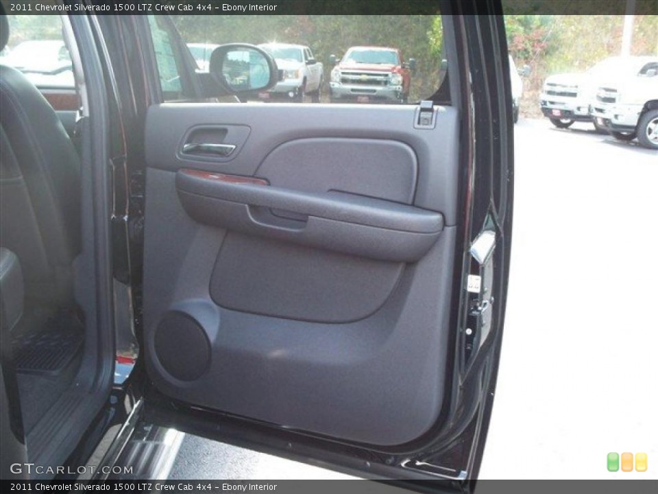 Ebony Interior Photo for the 2011 Chevrolet Silverado 1500 LTZ Crew Cab 4x4 #38071945