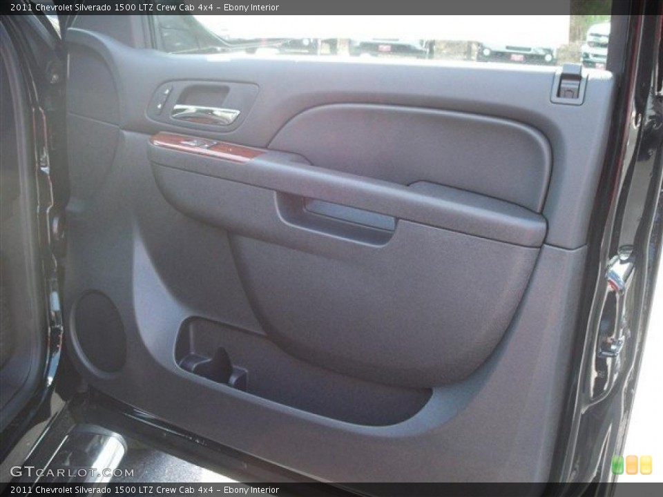 Ebony Interior Photo for the 2011 Chevrolet Silverado 1500 LTZ Crew Cab 4x4 #38071981