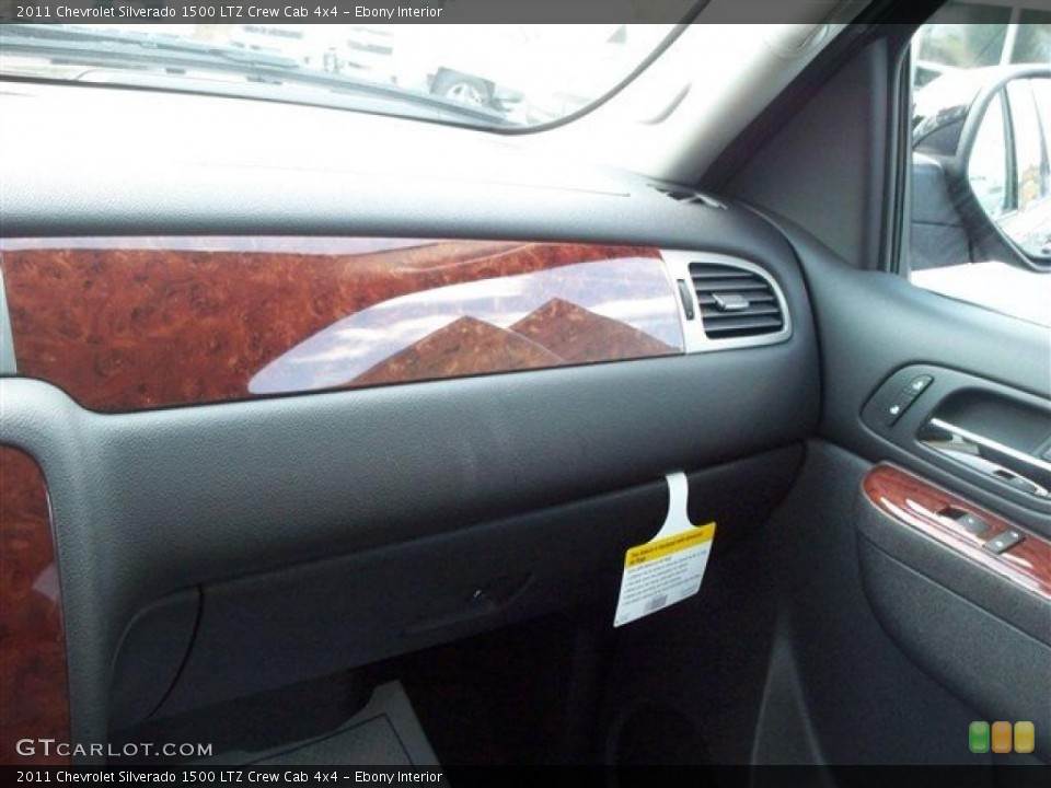 Ebony Interior Photo for the 2011 Chevrolet Silverado 1500 LTZ Crew Cab 4x4 #38072029