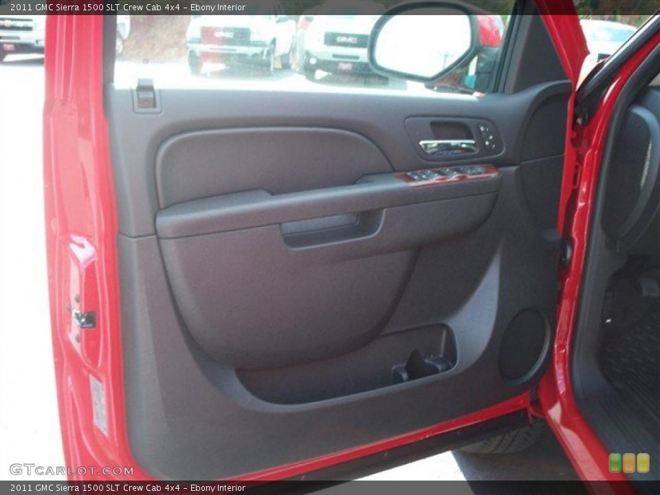 Ebony Interior Photo for the 2011 GMC Sierra 1500 SLT Crew Cab 4x4 #38073391