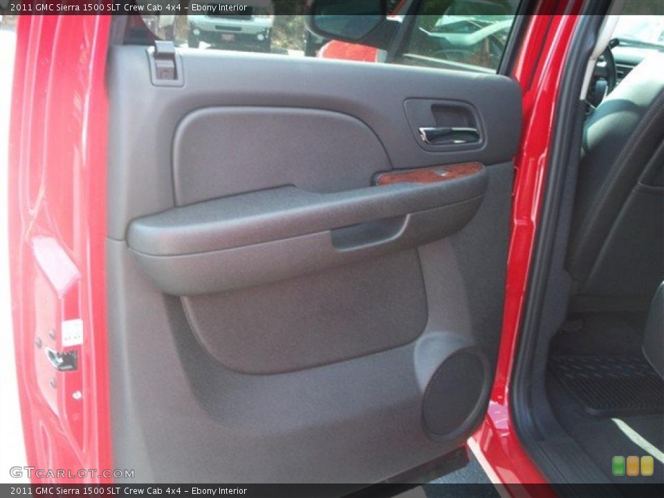 Ebony Interior Photo for the 2011 GMC Sierra 1500 SLT Crew Cab 4x4 #38073415