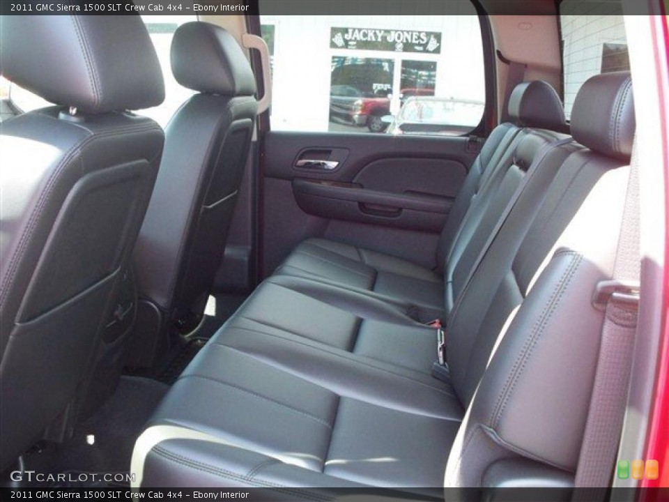 Ebony Interior Photo for the 2011 GMC Sierra 1500 SLT Crew Cab 4x4 #38073427