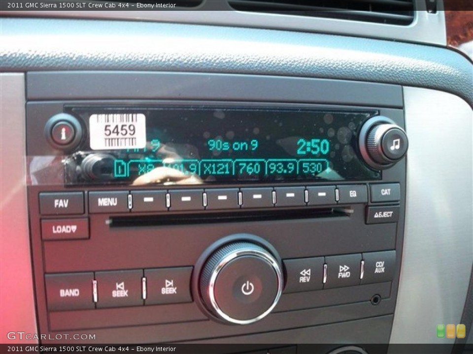 Ebony Interior Controls for the 2011 GMC Sierra 1500 SLT Crew Cab 4x4 #38073615