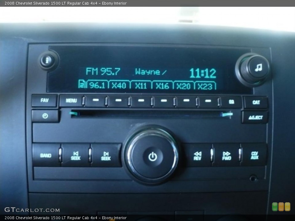 Ebony Interior Controls for the 2008 Chevrolet Silverado 1500 LT Regular Cab 4x4 #38075622