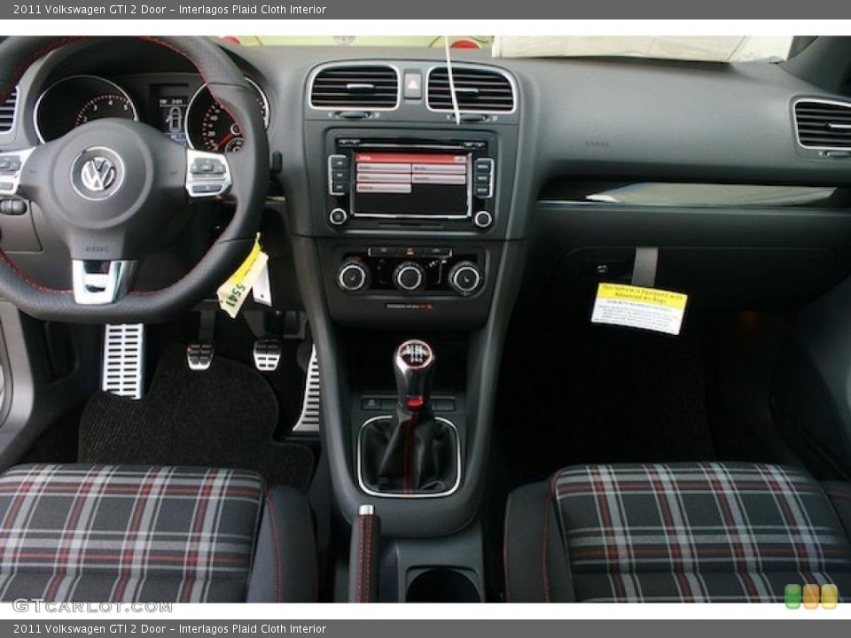 Interlagos Plaid Cloth Interior Dashboard for the 2011 Volkswagen GTI 2 Door #38077807
