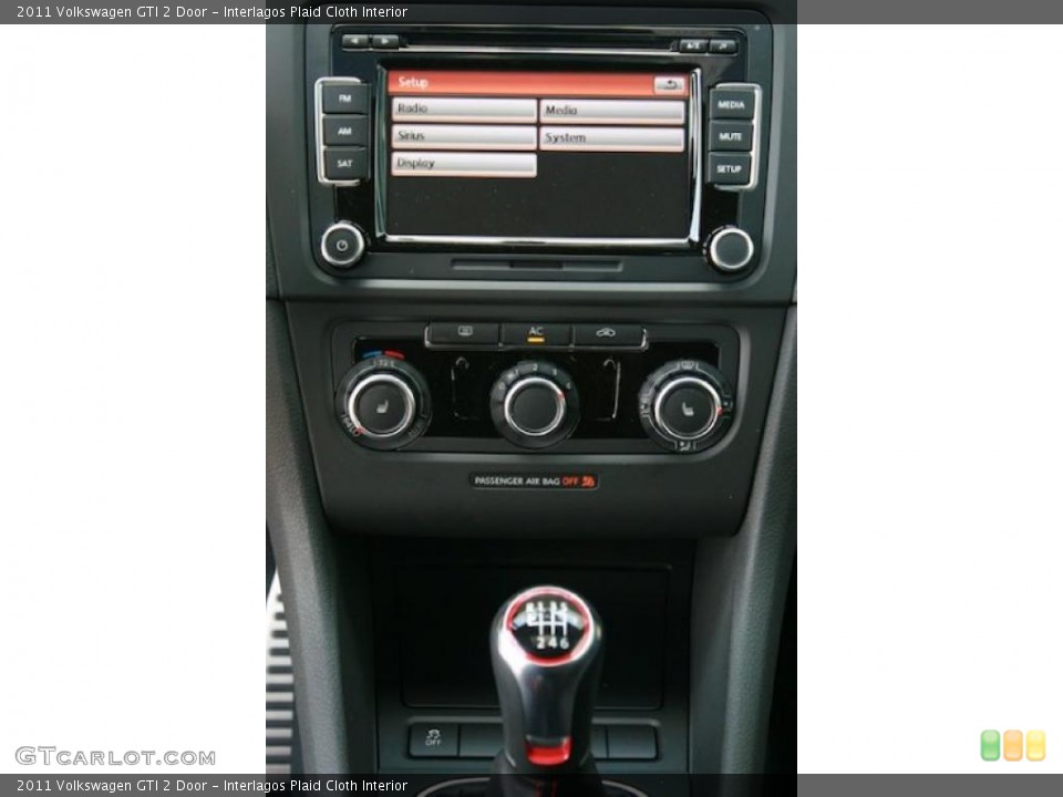 Interlagos Plaid Cloth Interior Controls for the 2011 Volkswagen GTI 2 Door #38077927