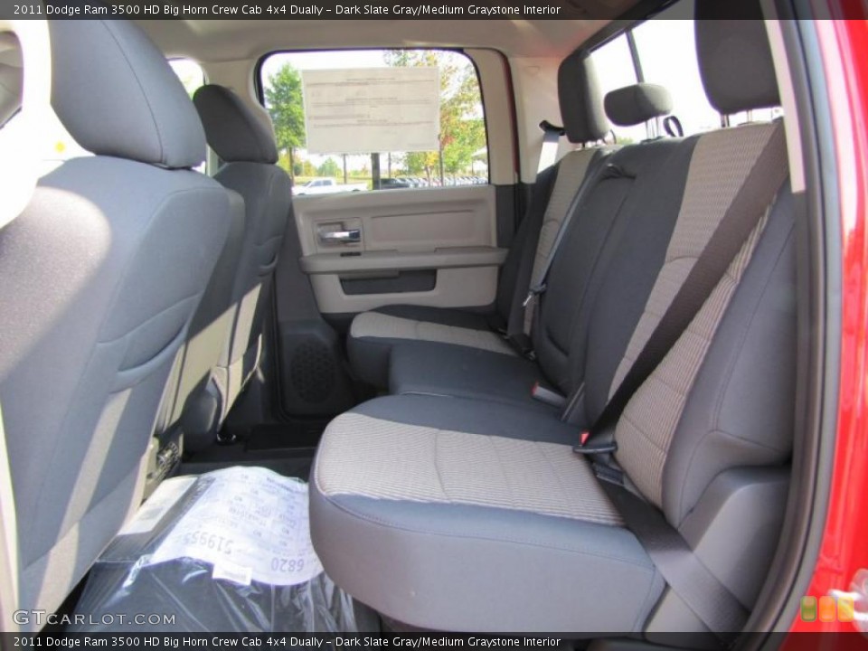 Dark Slate Gray/Medium Graystone Interior Photo for the 2011 Dodge Ram 3500 HD Big Horn Crew Cab 4x4 Dually #38078111