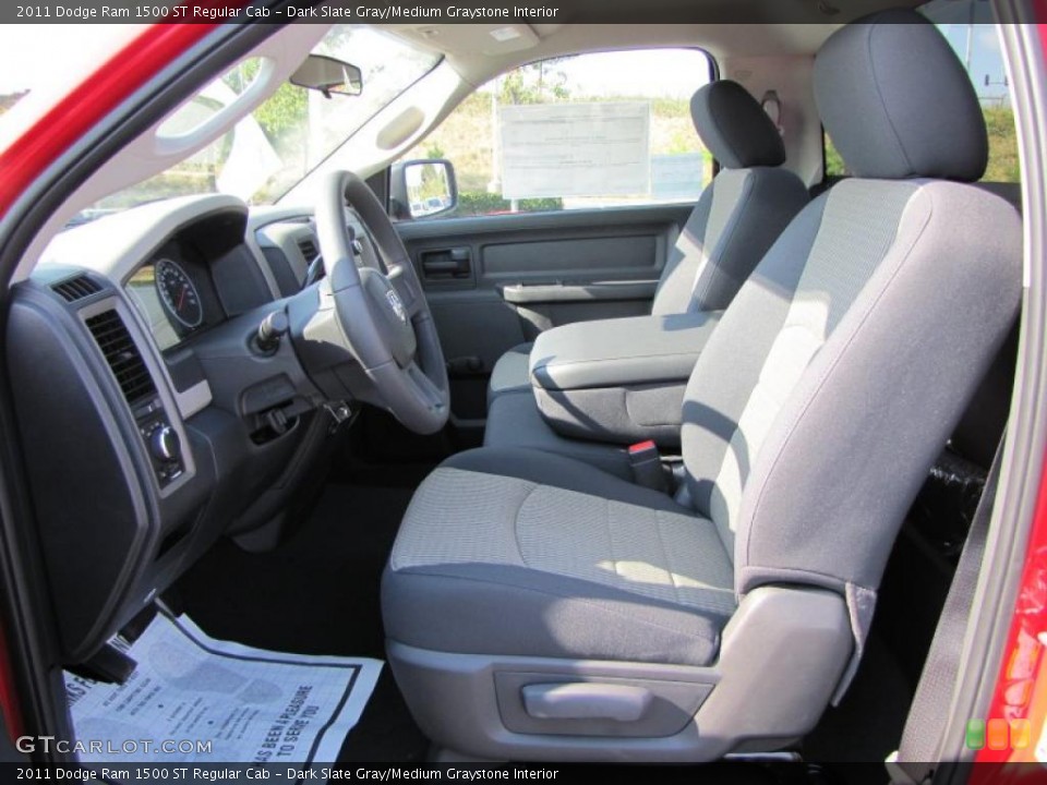 Dark Slate Gray/Medium Graystone Interior Photo for the 2011 Dodge Ram 1500 ST Regular Cab #38078311