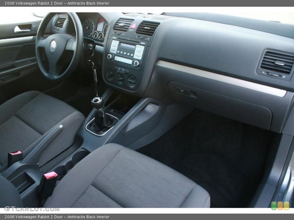 Anthracite Black Interior Dashboard for the 2008 Volkswagen Rabbit 2 Door #38078347