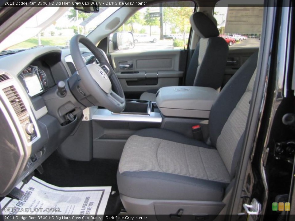 Dark Slate Gray Interior Photo for the 2011 Dodge Ram 3500 HD Big Horn Crew Cab Dually #38078531