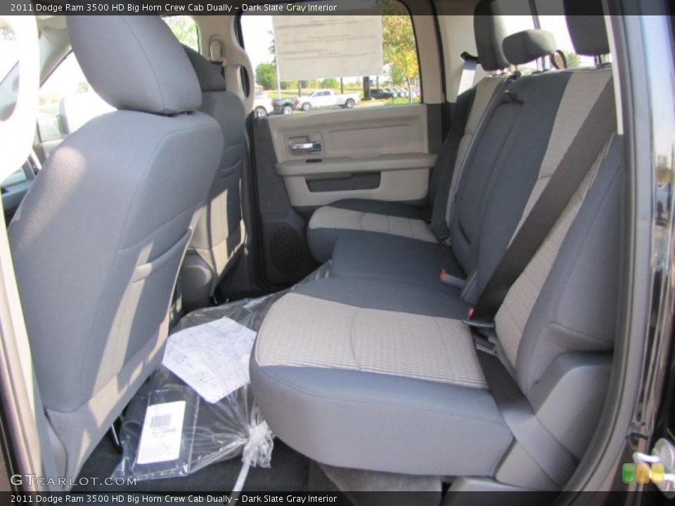 Dark Slate Gray Interior Photo for the 2011 Dodge Ram 3500 HD Big Horn Crew Cab Dually #38078539