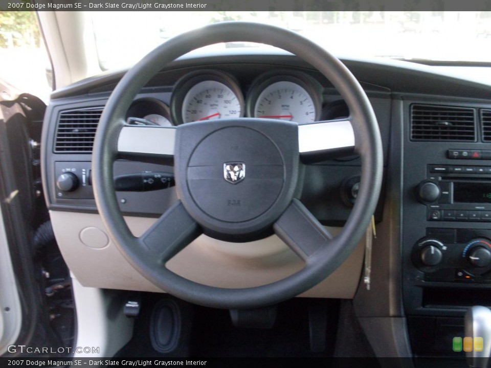 Dark Slate Gray/Light Graystone Interior Steering Wheel for the 2007 Dodge Magnum SE #38079227