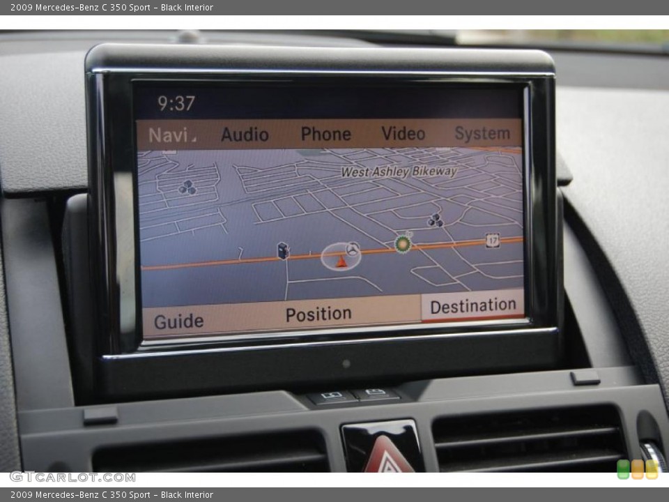 Black Interior Navigation for the 2009 Mercedes-Benz C 350 Sport #38081159