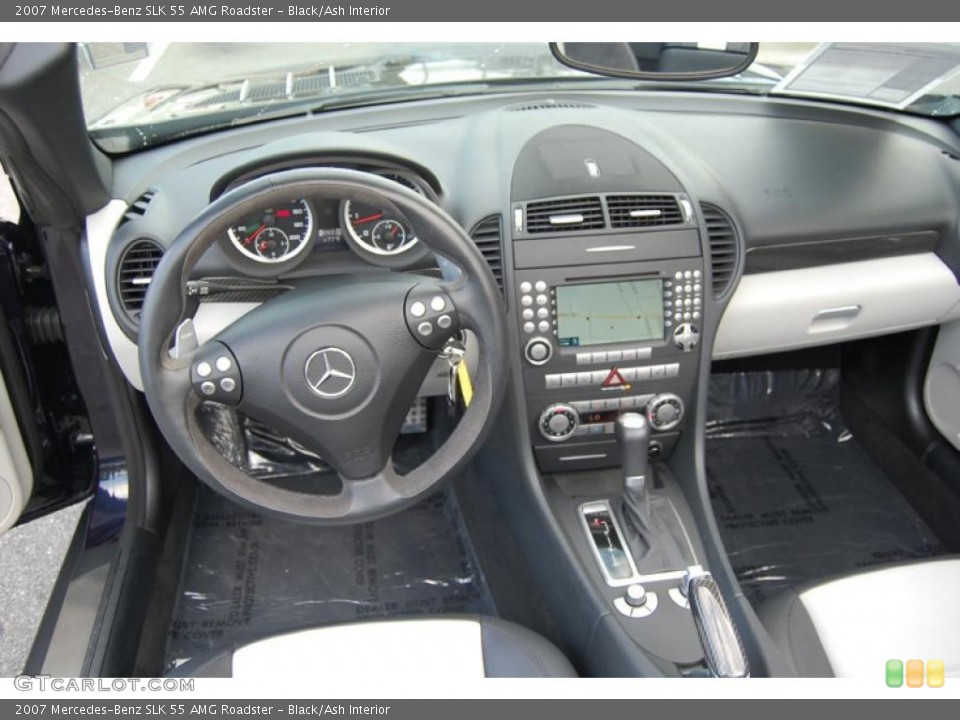 Black/Ash Interior Dashboard for the 2007 Mercedes-Benz SLK 55 AMG Roadster #38081267